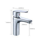 Modern Sink Faucet Monochrome Brass Sink Faucet for the Bathroom