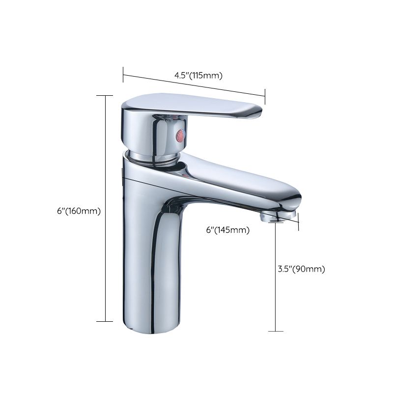 Modern Sink Faucet Monochrome Brass Sink Faucet for the Bathroom
