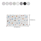 Modern rectangular Peel and Stick backsplash tile PVC wallpaper