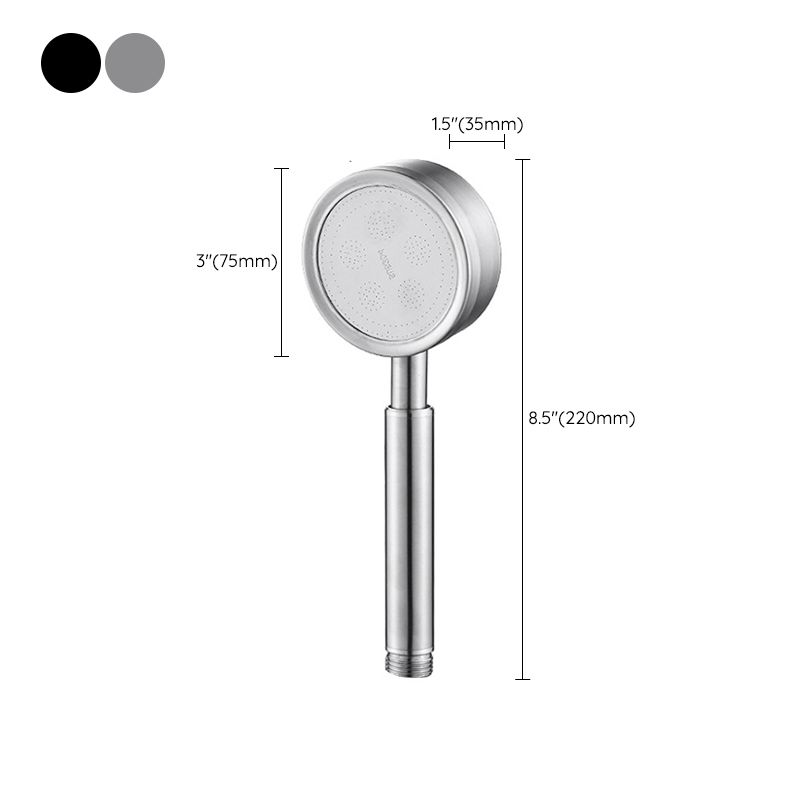 Contemporary shower combination hand shower with round shape