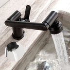 Swivel Spout Bathroom Faucet Single Hole Basin Faucet with Lever Handle