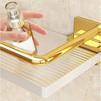 Modern Silver/Gold Bathroom Hardware Set Bathroom Shelf Bathroom Set