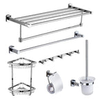 Modern bathroom accessory set Stainless steel bathroom shelf Towel holder Bathroom accessory set