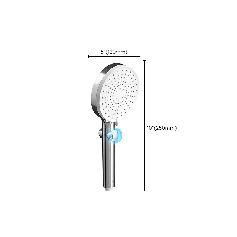 Modern Shower Head Handheld Plastic Round Self-Cleaning Shower Head