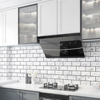 Modern Peel and Stick Tile PVC Rectangular 10 Pack Peel & Stick Field Tile for the Kitchen
