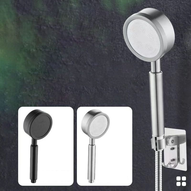 Metal Handheld Showerhead Modern Solid Color Round Showerheads