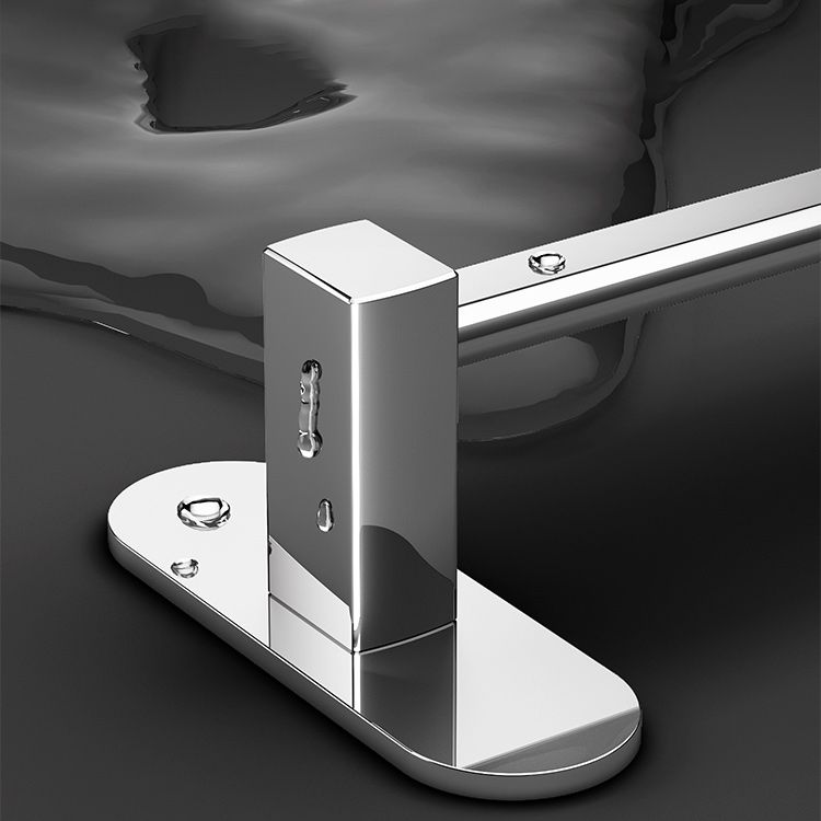 2-Piece Stainless Steel Slip Resistant Modern Chrome Bathroom Hardware Set