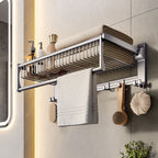 Modern Gray Bathroom Set Paper Holder Bathroom Shelf Bathroom Hardware Set