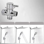 Stainless Steel 8 Inch Shower Set 5 Sprays Handheld Shower Head Shower Arm