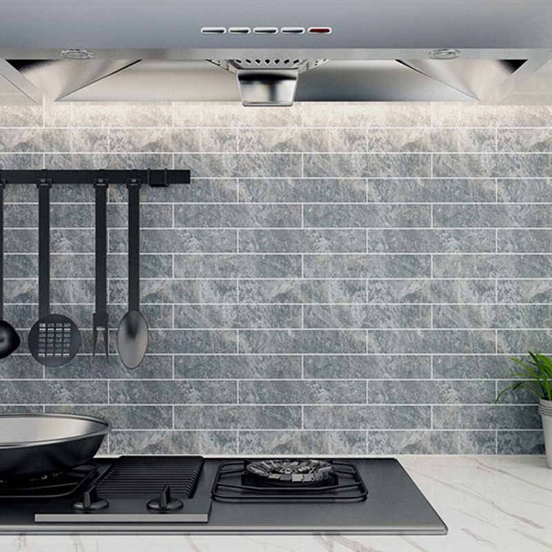 Peel & Stick Tiles Square Stain Resistant Plastic Peel and Stick Tiles for Kitchen 20 Pack