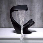Contemporary Container Copper Brass Knob Handle Low Arch Container Faucet
