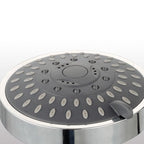 Silver Round Fixed Shower Head Modern Style Wall Mount Shower Head