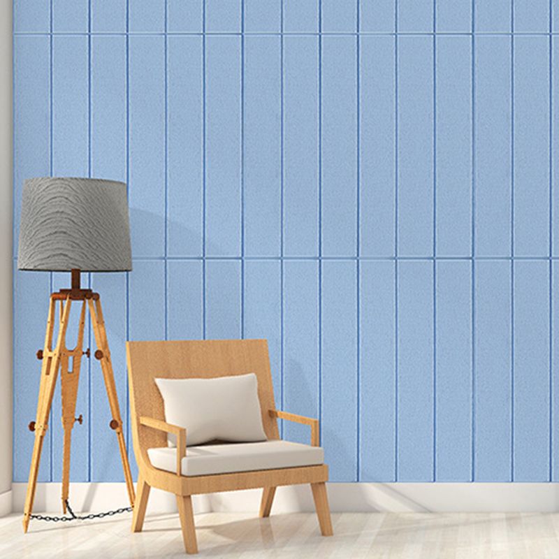 Solid color 3D embossed wall panel waterproof foam interior wall tile