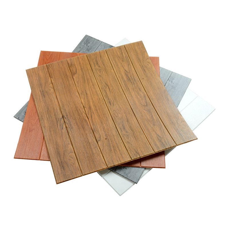3D Embossed Interior Wall Covering Self-Adhesive Wood Look Wall Paneling