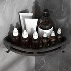 Modern Bathroom Hardware Set Bathroom Shelf Silver/Black Bathroom Accessories Set