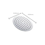 Stainless Steel Showerhead Combo Modern Fixed Showerhead for the Bathroom