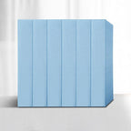 Solid color 3D embossed wall panel waterproof foam interior wall tile
