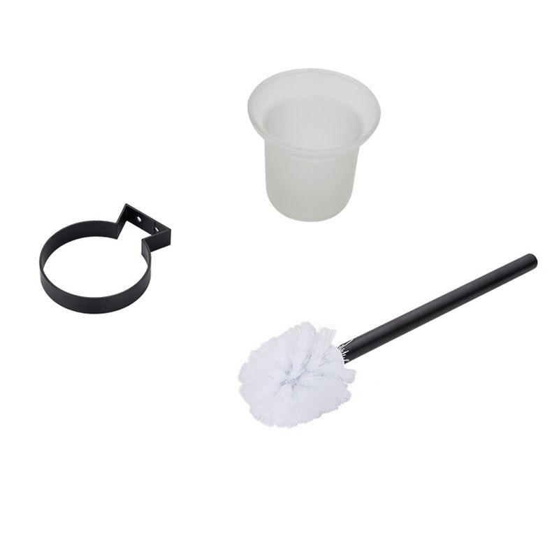 Modern Bathroom Accessory Set Matte Black/Grey Bathroom Shelf/Towel Holder & Paper Holder