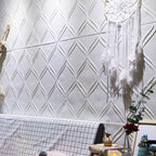 Contemporary waterproof wall planks striped brick bedroom wall panels