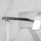 Contemporary style fittings with lever handles Wall-mounted fittings for the bathroom