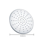 Stainless Steel Fixed Shower Head in Silver H2Okinetic Technology Shower Head