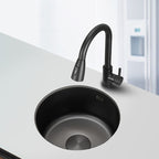 Kitchen Sink Round Single Bowl Color and Scratch Resistant Under-mounted Stainless Steel Kitchen Sink