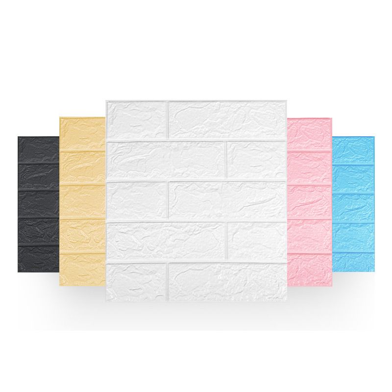 Industrial Wall Paneling Peel and Stick Wood Look Design Waterproof Foam Wall Paneling