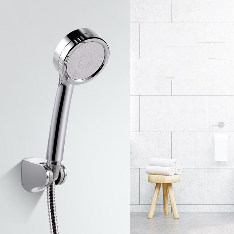 Modern hand shower head 5 spray patterns Chrome Round Wall mounted shower head