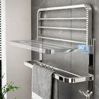Contemporary Chrome Bathroom Hardware Set Polished Chrome Bathroom Set Made of Stainless Steel