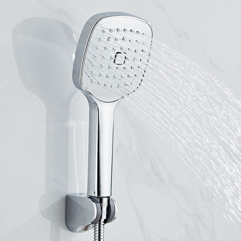 Square Handheld Shower Head Modern Wall Mounted Handheld Shower Head