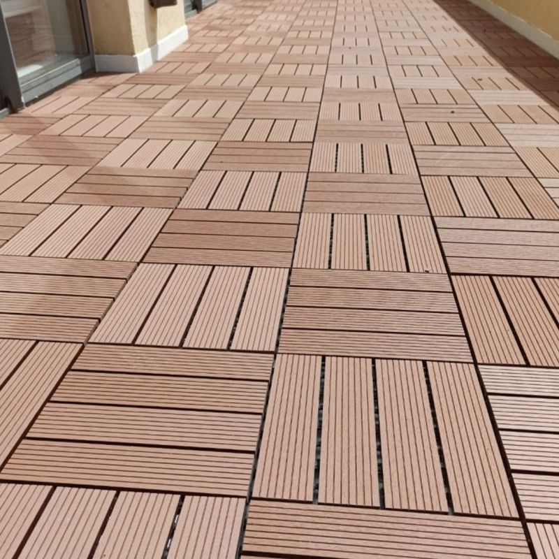 Floor Bullnose Click Lock Wire Brushed Wood Tiles