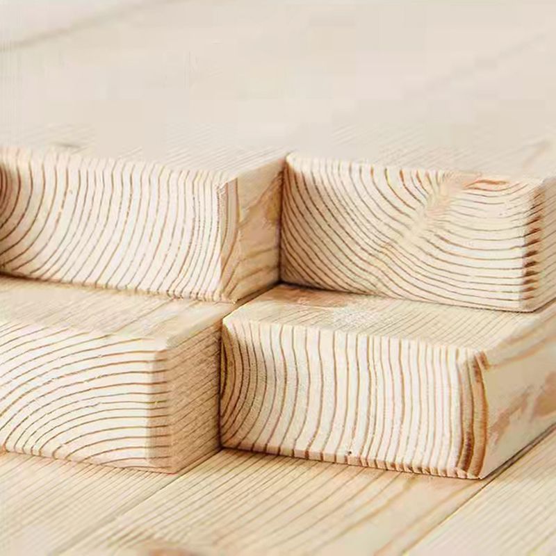 4-Slat Wood Floor Tiles Interlocking Installation Floor Tiles