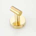 Modern Bathroom Accessory Set Metal Coat Hooks in Polished Chrome/Gold