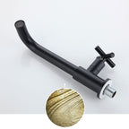 Widely used wall-mounted bathroom sink faucet cross handle low arch faucet