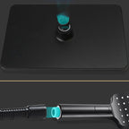 Modern rectangular shower head combo standard spray pattern with hand shower
