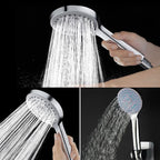 Modern Handheld Shower Head High Flow 5 Spray Patterns Wall Mounted Shower Head