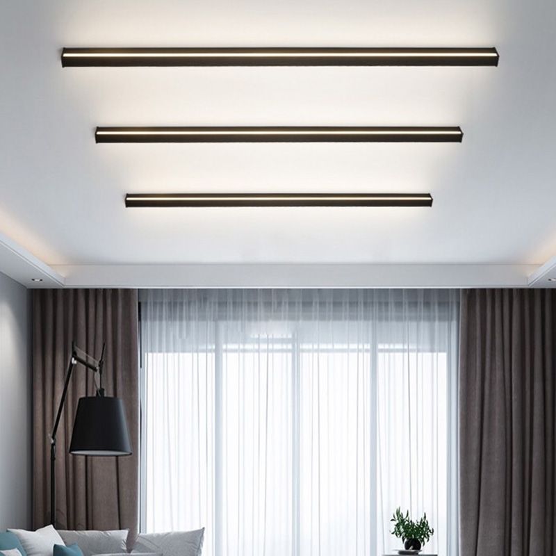 Minimalistic linear wall light LED atmospheric lighting