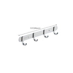 Contemporary bathroom accessory set made of aluminum with towel holder/bath shelf