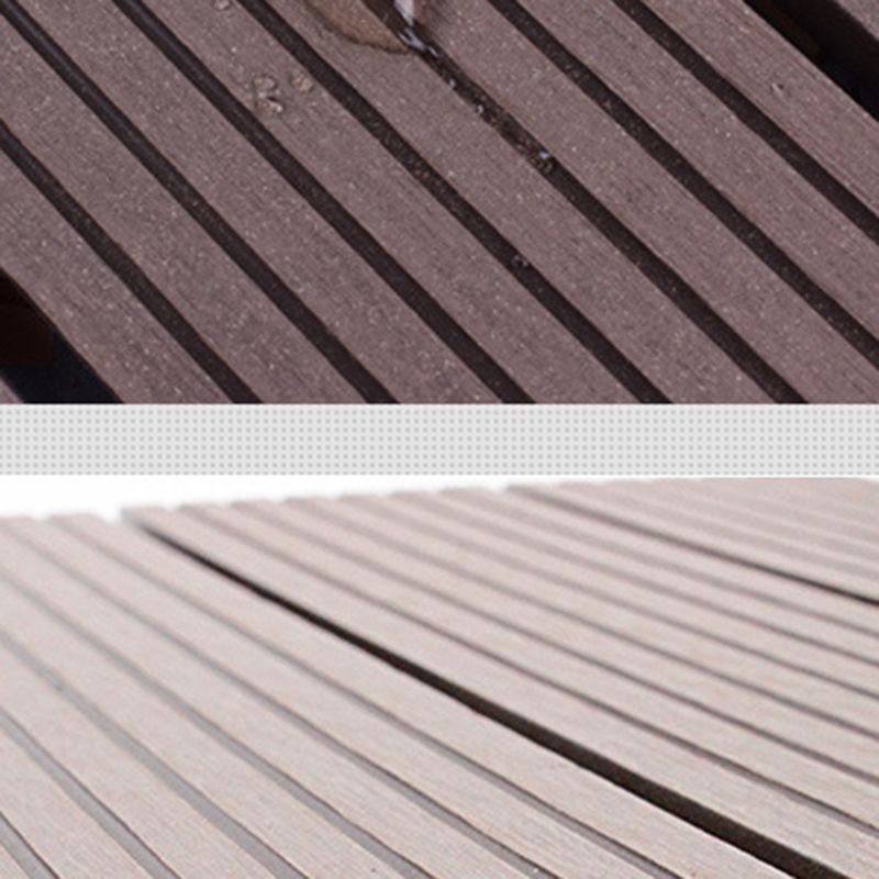 12" X 12" 4-Slat Square Deck/Patio Floor Tiles Snap Installation Floor Plank Tiles