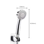 Contemporary Shower Combination Double Shower Head Chrome Wall Mount Round Shower Head