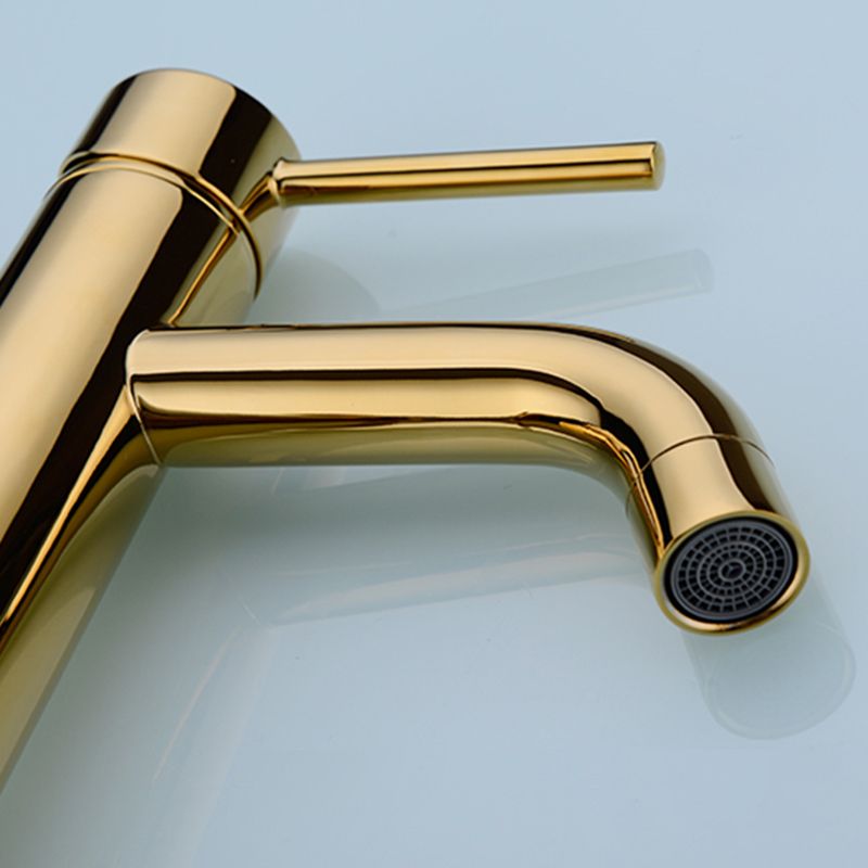 Modern 1-Hand Basin Faucet Gold Brushed Sink Faucet Brass
