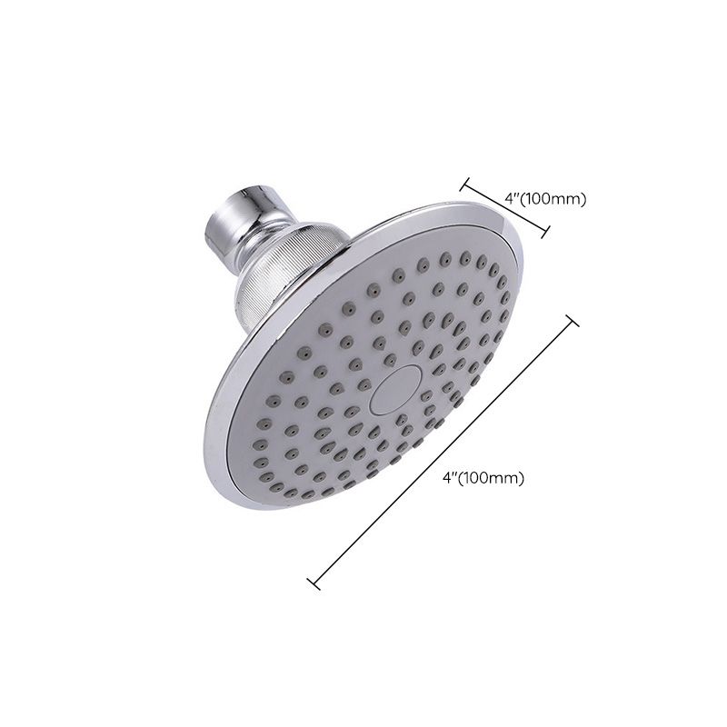 Round Shape Shower Head Modern Swiveling Wall Mounted Fixed Shower Head