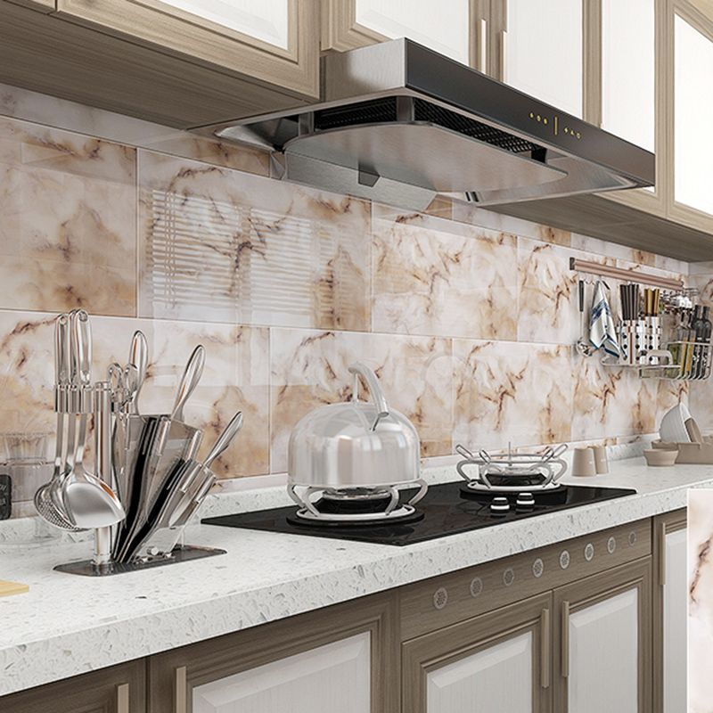 Modern Style Wallpaper Kitchen Peel and Stick Single Tile Backsplash