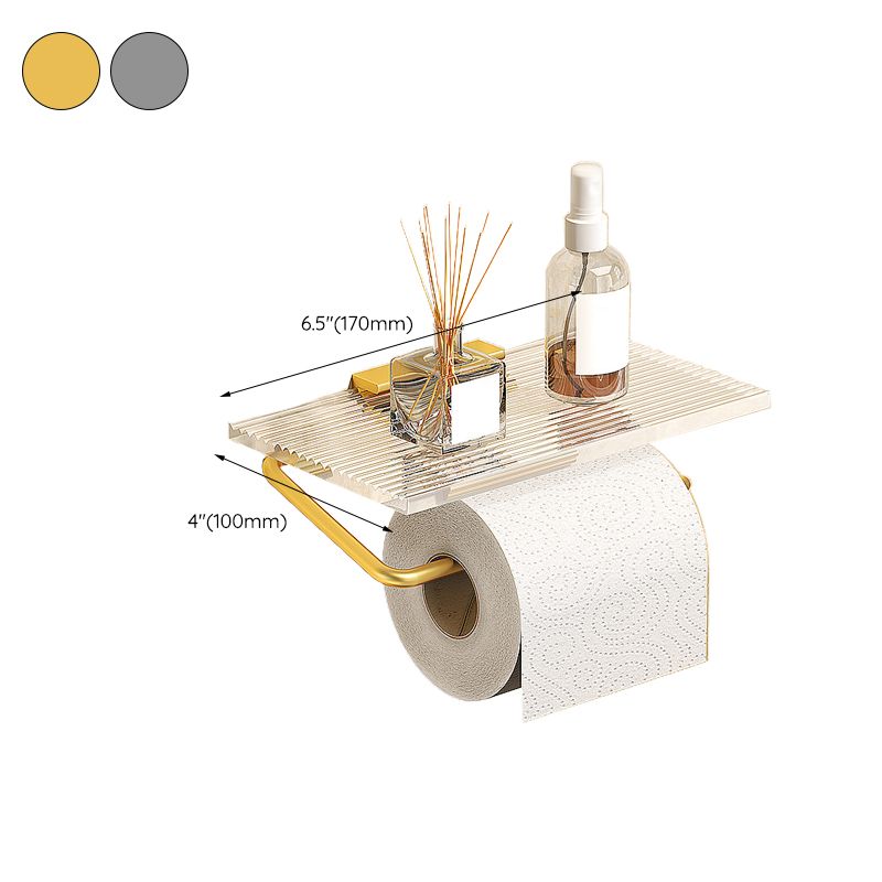 Modern Bathroom Hardware Set Towel Rack Bathroom Shelf Gray/Gold Bathroom Hardware Set