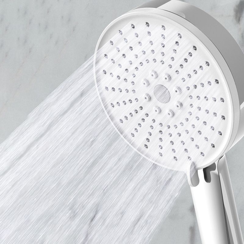 Plastic Handheld Showerhead Round Hand Shower with Self-Cleaning