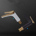 Luxury 1 Handle Sink Bathroom Faucet Round Brass Sink Faucet with Water Hose