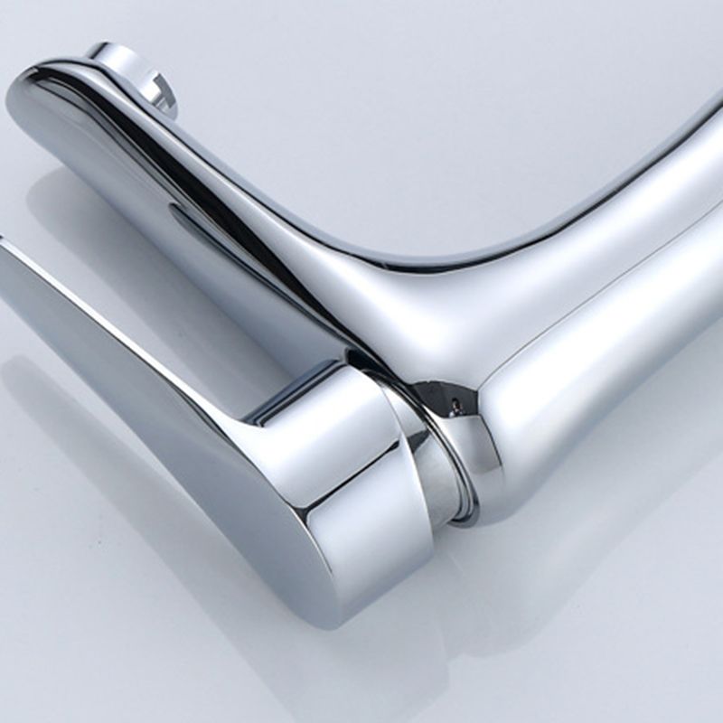 Single Hole Basin Tap Lever Handle 1 Hole Faucet for the Bathroom