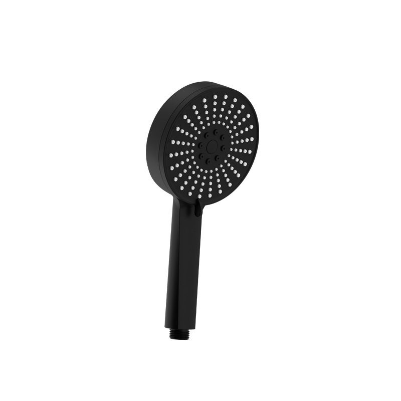 Plastic Handheld Showerhead Round Hand Shower with Self-Cleaning