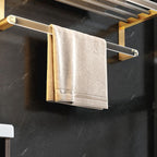 Plastic Modern Bathroom Accessories Hardware Set with Shelf