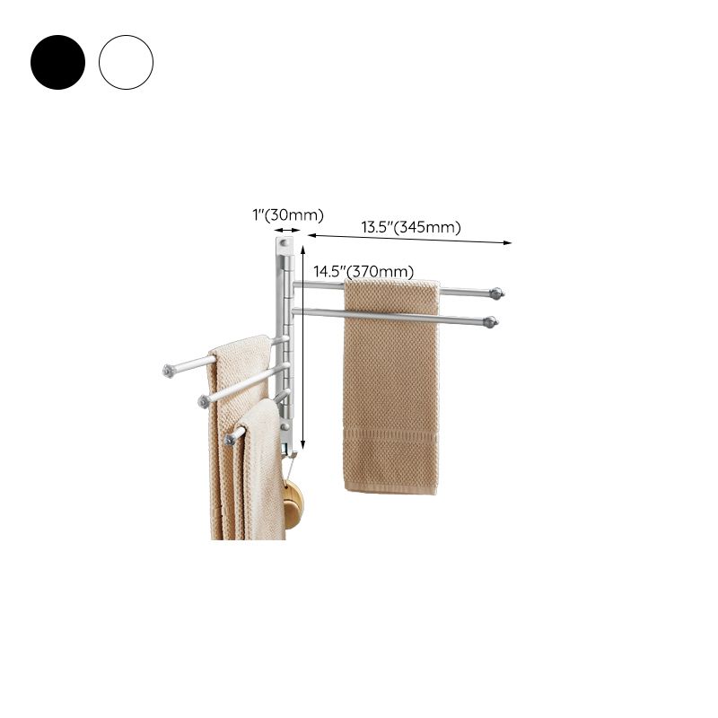 2-piece towel bar made of stainless steel Modern 13.6" B bathroom accessory set